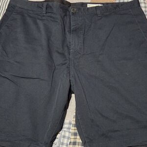 Volcom Men's Dark Blue Flat Front Shorts